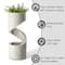 Glitzhome® 31" Curving Shaped Outdoor Fountain with LED Light